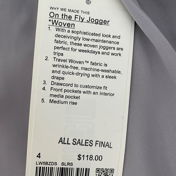 NWT lululemon on the fly jogger - Picture 5 of 5